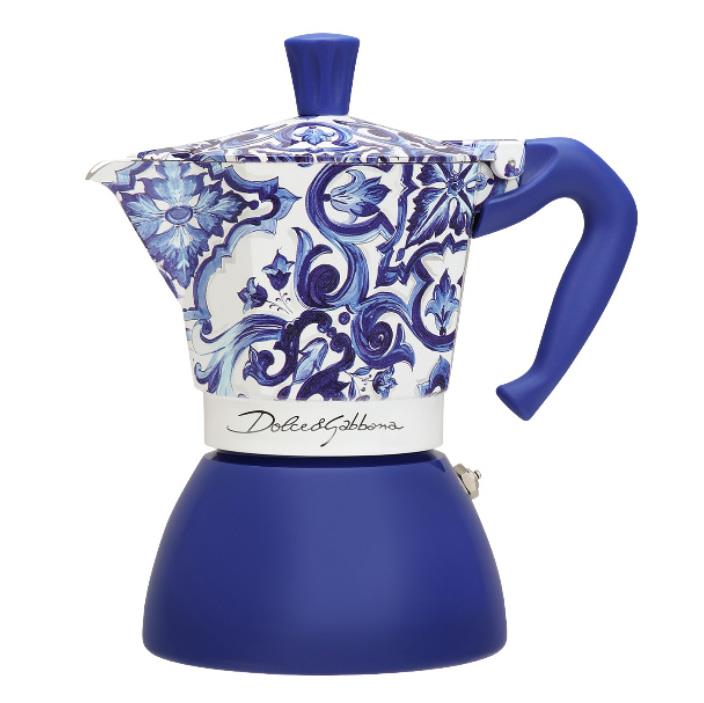 Bialetti Moka Induction 4 Cup D&G Blu Mediterraneo